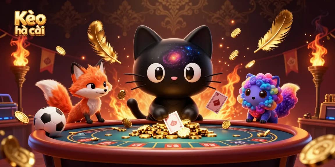 Experience Kèo nhà cái with a cosmic twist featuring a black hole cat and sports themes, capturing the essence of sports betting.