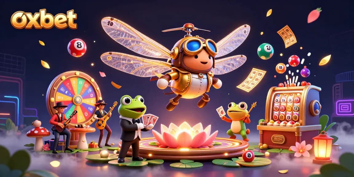 Experience the excitement of oxbet with thrilling casino action featuring a lively dragonfly pilot and croupier.