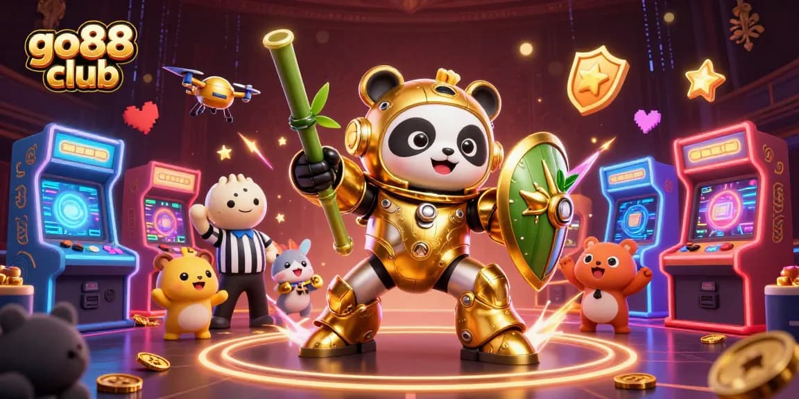 Experience exciting gameplay at go88 club with vibrant characters and casino-themed elements.