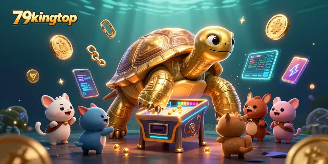 Experience the thrills at 79kingtop's crypto-themed playful casino, vibrant with gaming excitement.