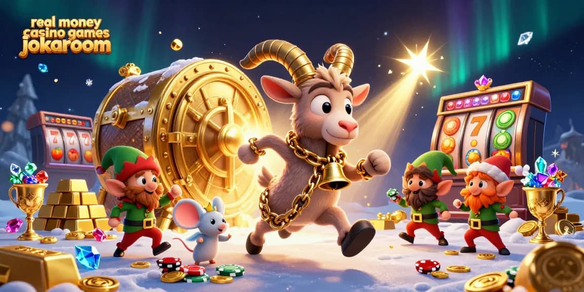Experience thrilling real money casino games jokaroom with festive Krampus and engaging casino elements.