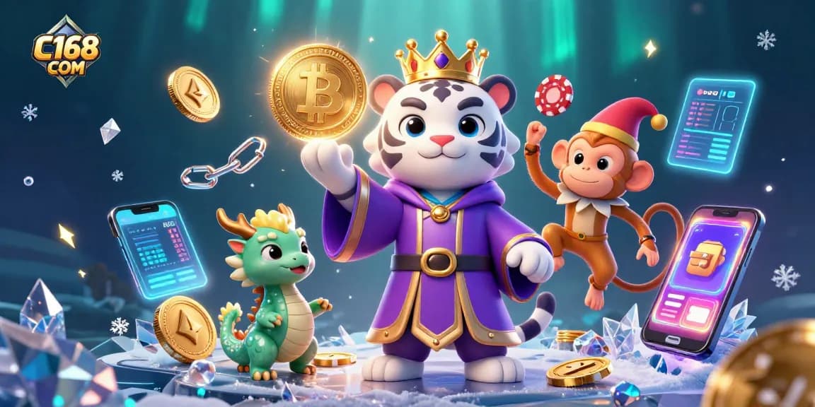Engage with C168 COM in this vibrant casino illustration showcasing gaming excitement.