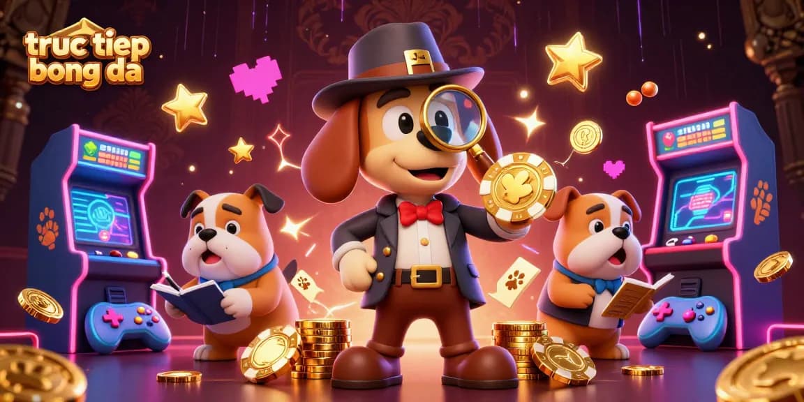 Experience truc tiep bong da with colorful gambling themes and dynamic characters in a rich casino scene.
