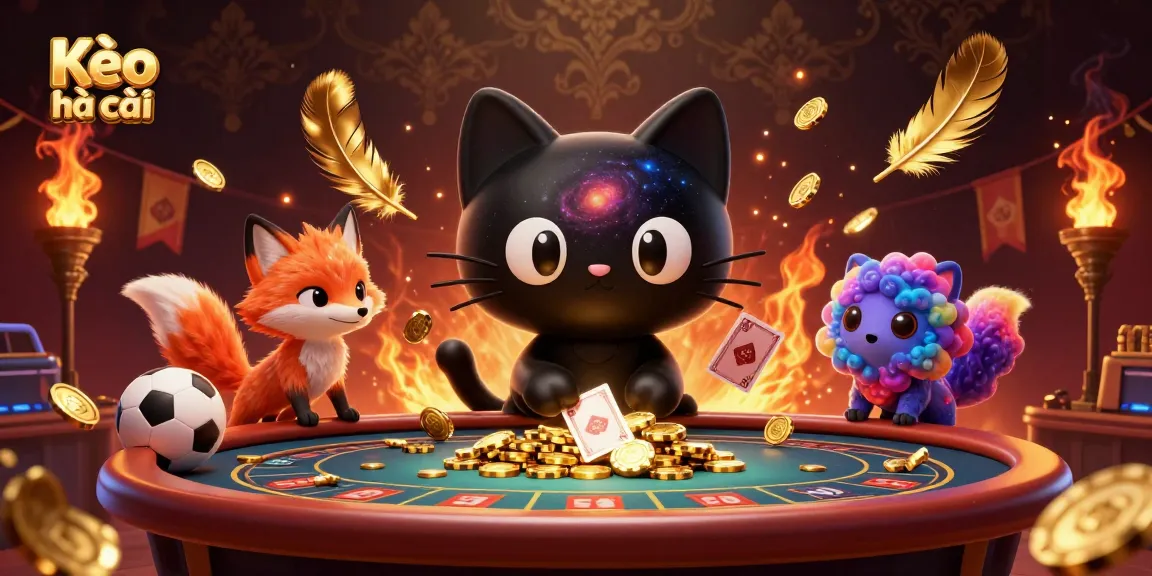 Experience Kèo nhà cái with a cosmic twist featuring a black hole cat and sports themes, capturing the essence of sports betting.