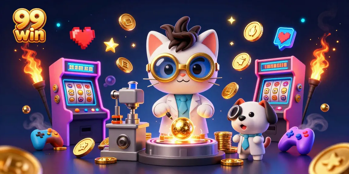 Engage with thrilling fun at 99 win with an ultra-detailed casino-themed adventure illustration.